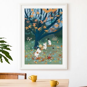Autumn Garden in the Moominvalley Poster
