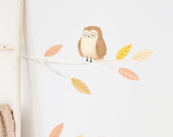 Woodland Birds Wall Decals -  Plastic-free wall stickers for kids rooms