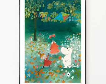 Moomin and the invisible Guest Poster - Moomin Characters