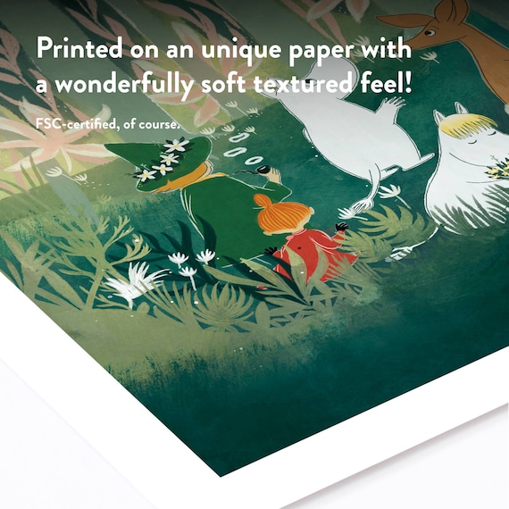 Moomin in the Forest Poster - Etsy