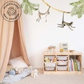 Jungle Monkeys - Watercolour Wall Decals, Plastic-Free kids room wall stickers