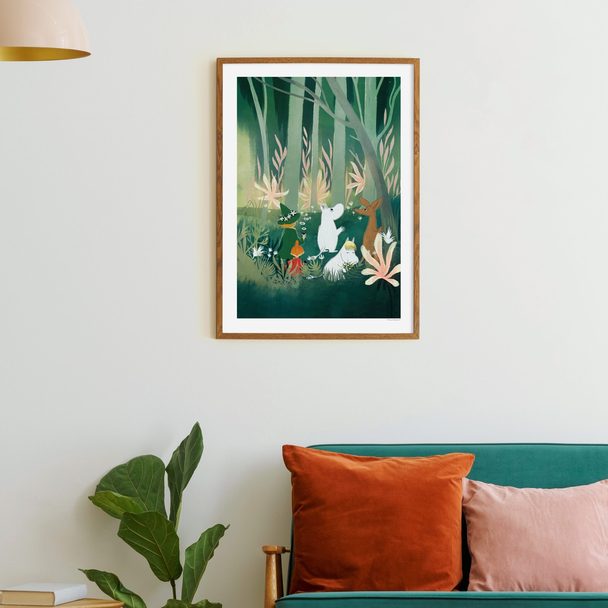 Poster Moomin – Lumière Dans La Forêt, Cottage 24x30 Cm – Putinki