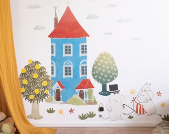 Moomin House Wall Decal, Plastic-Free Moomin Wall Stickers