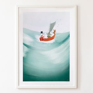 Il poster dei Moomin e il mare