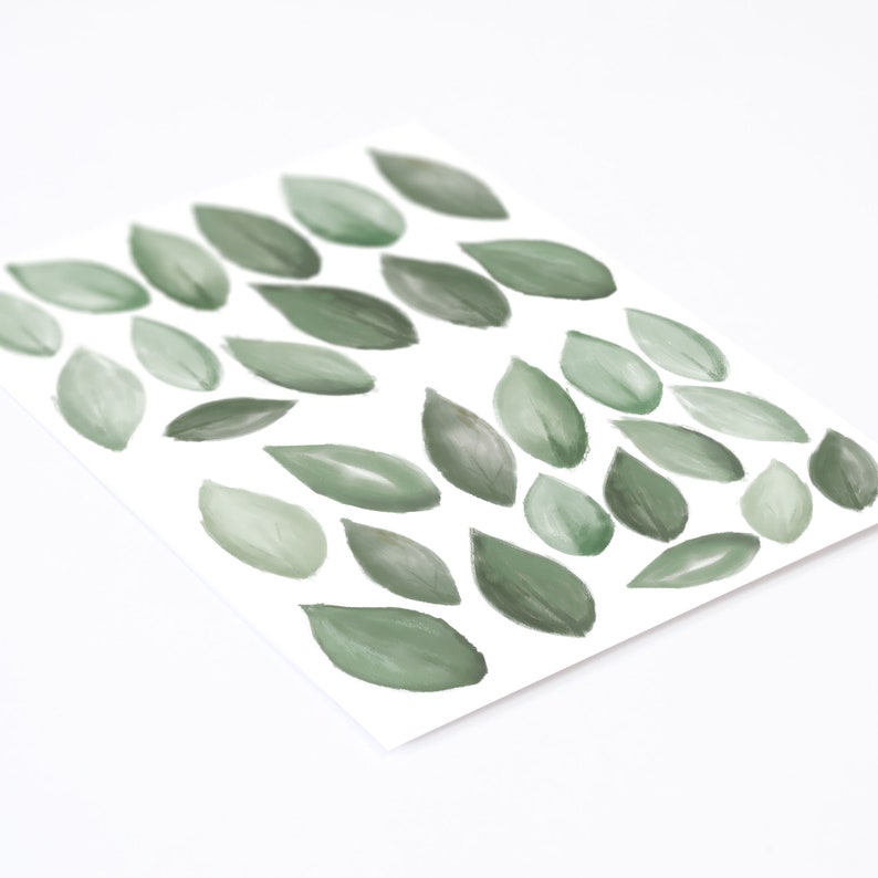 Big Lemon Tree wall decals with leaves, Plastic-Free Wall Stickers image 7