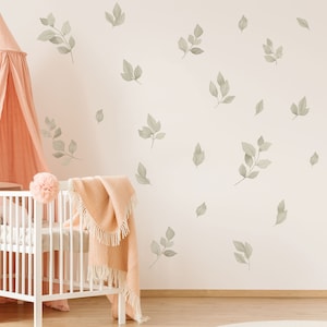 Blossom Branches and Leaves Wall Decals, Plastic-Free Wall Stickers image 2