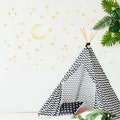 Yellow Moon and Stars - Watercolour Wall Decals, Plastic-Free kids room wall stickers product logo