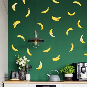 Bright Banana wall decals, eco-friendly decals for happy homes
