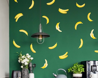 Bright Banana wall decals, eco-friendly decals for happy homes
