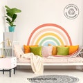 Mural Colorful Rainbow Wall Sticker, Plastic-Free wall sticker