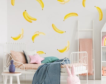 Bright Big Banana wall decals, eco-friendly decals for happy homes