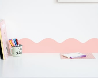 Wave Border, Peel & Stick Wallpaper