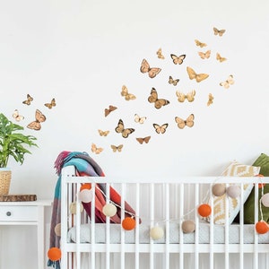 Warm beige Butterfly wall decals, eco friendly wall stickers image 4