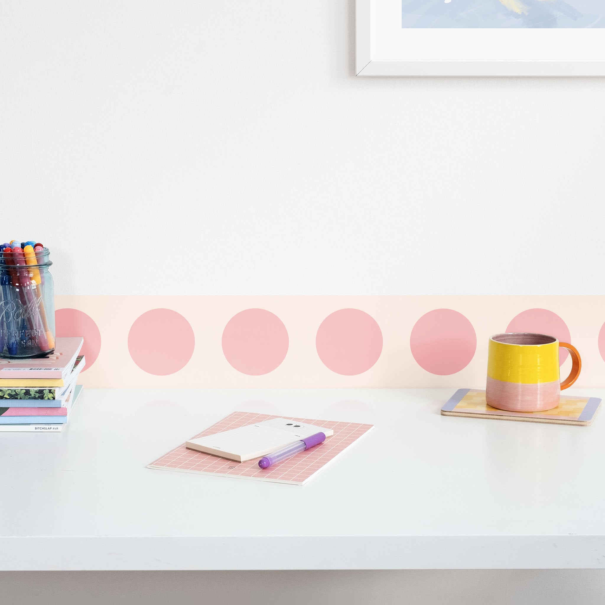 Circle Wallpaper Border, Peel & Stick Wallpaper