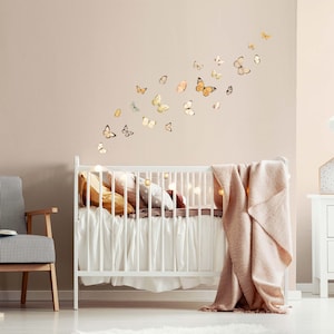 Warm beige Butterfly wall decals, eco friendly wall stickers image 7