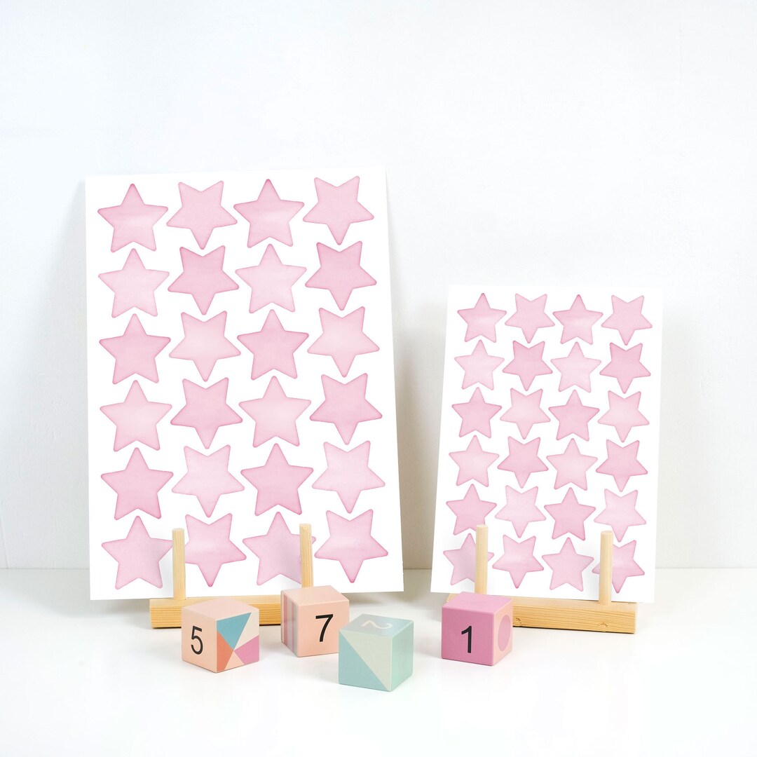 Big Star Wall Decals, Pvcfree Wall Decals, Star Wall Stickers, Neutral