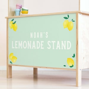 Lemonade Stand Decals for IKEA DUKTIG Play Kitchen, personalised with your name image 3