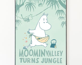 Moominvalley turns Jungle, Moomin Comics Poster