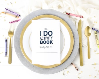 Kids Wedding Activity and Coloring Book, Kids Wedding Favor - Printable Wedding Entertainment Booklet