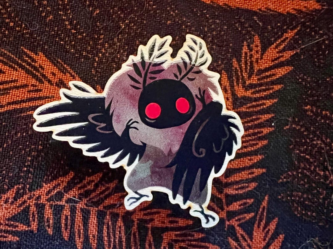 Cute Rake Cryptid Cute Cryptids Wooden Pin | Mothman - Etsy