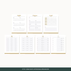 Habit Tracker for Productivity and Wellness: Achieve Your Goals with Consistency. Printables 7-days, 14-days, 21-days, 30-days Tracker image 4