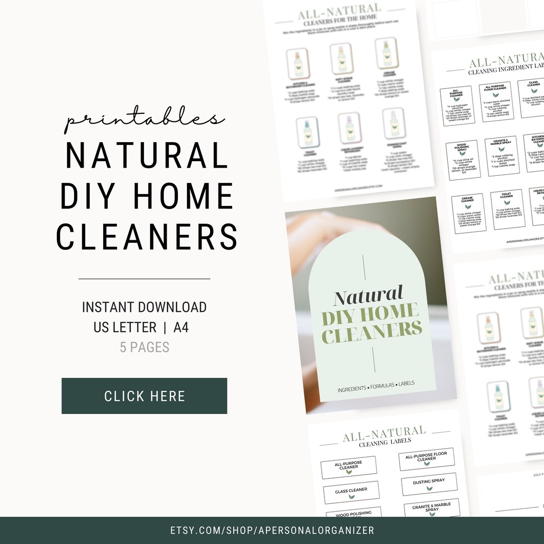 DIY Natural Home Cleaning Cleaning Products Cleaning Labels Cleaning ...
