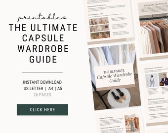 Capsule Wardrobe Guide & Planner: Minimalist Fashion (PDF Download)