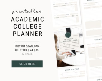 Academic College Planner | Assignment & Project Tracker (PDF)