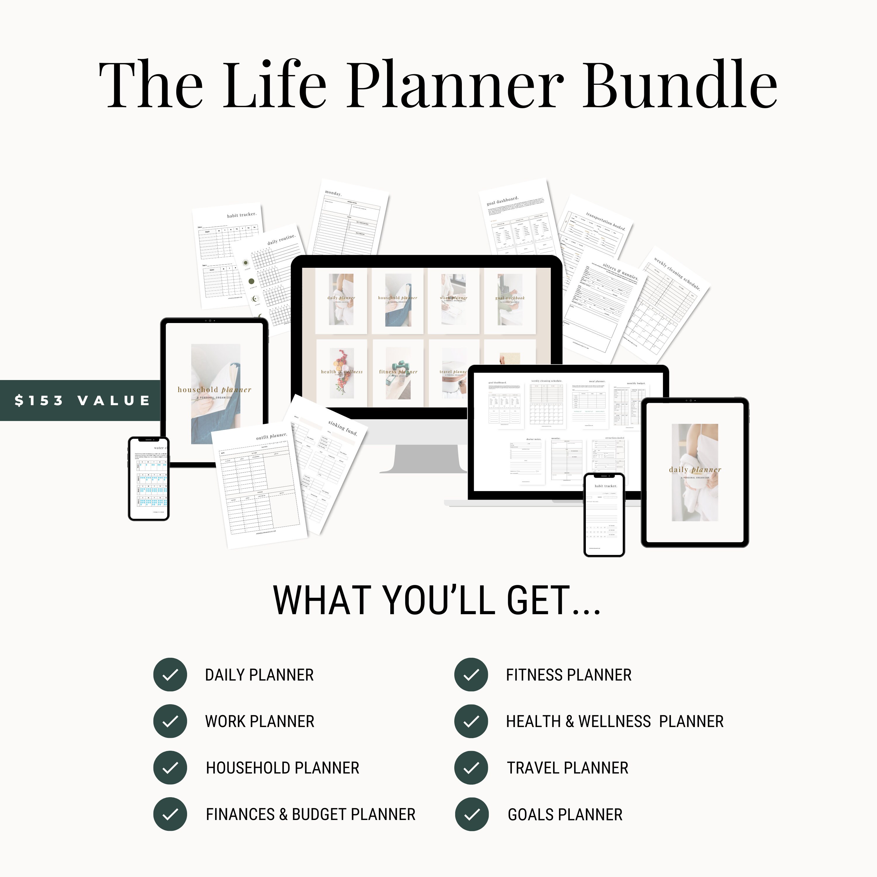 Life Binder | Household Budget Template | Home Management Binder ...