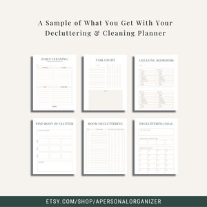 Declutter Checklist Decluttering Planner Decluttering Projects, Printable Decluttering Checklist for Cleaning, Printable Planner Minimalist image 4