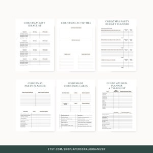 Christmas Planner Your Ultimate Holiday Organizer for Joyful Festivities Holiday Printable Planner Instant Download image 4