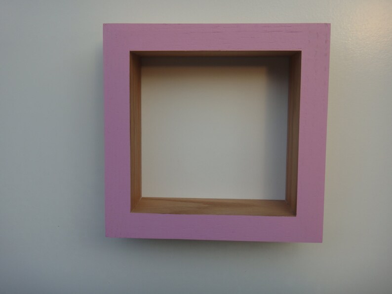 Shadow Box Frame Wall Shadow Box Oak or Walnut pink . Etsy