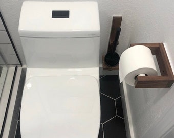 Modern Toilet Paper Holder - Walnut