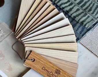 Wood Stain Samples Water-Based Semi-Transparent Color Selection (5"x1.5"x0.125 inch)