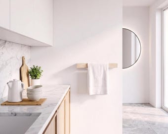 Modern Wall-Mounted Bathroom Towel Rack 12"