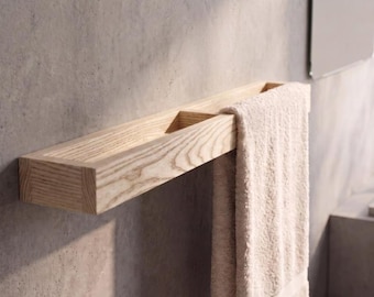 Modern Wall-Mounted Bathroom Towel Rack 34"