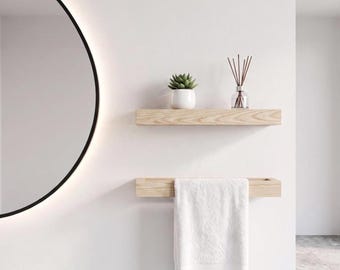 Modern Wall-Mounted Bathroom Towel Rack 24"