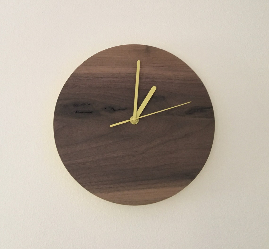 Wooden Wall Clock Modern Wall Clock Wood Wall Clock Etsy