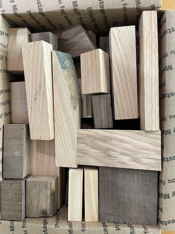 Box of Scrap Wood Various Wood Sizes and Species FREE SHIPPING Kid's  Projects Small Projects DIY Projects 