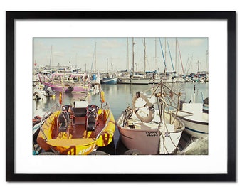 Fine art Summer pier in Akre Israel photography Wall decor Canvas paper print high resolution picture 8x12 12x18 18x24 24x36