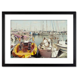 Fine art Summer pier in Akre Israel photography Wall decor Canvas paper print high resolution picture 8x12 12x18 18x24 24x36 image 1