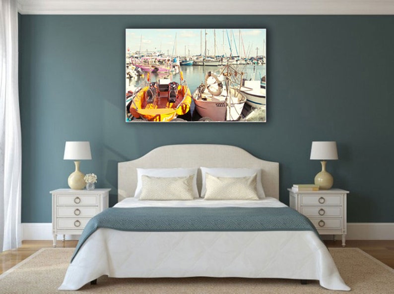 Fine art Summer pier in Akre Israel photography Wall decor Canvas paper print high resolution picture 8x12 12x18 18x24 24x36 image 3