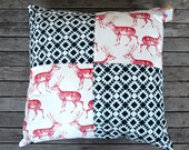 Handmade cushion - Geometric/Red Deer design