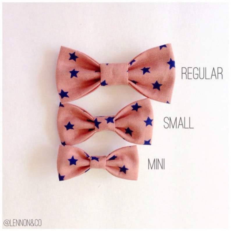 Set of Four Pink Lemonade SMALL Girl Bows 4 Girls Bows Pink Lemonade Party Lemonade Stand Birthday Party Summer Bow