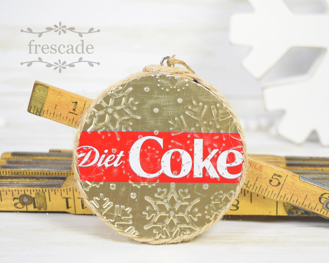 Diet Coke Gold Round Christmas Ornament Double Sided | Etsy