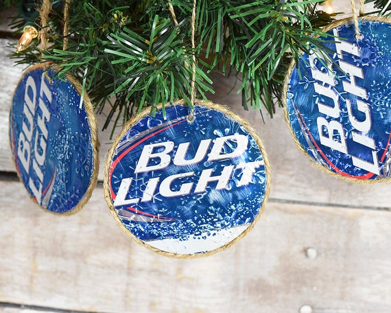 On Sale Bud Light Christmas Ornament Double Sided On Sale Bud Light Christmas Ornament Double Sided