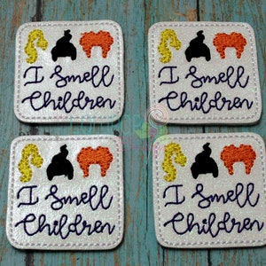 I Smell Children #2 Felties, Witches Felties, Halloween Felties, Felties, Wholesale Felties, Felt Embellishments, Felt Appliques, Set of 4