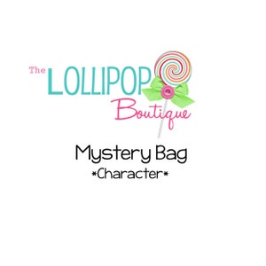 Character Mystery Feltie Bag, Mystery Feltie Mix, Random Feltie Mix, Character, Felties, Embellishments, Appliques, Bows, Clips, Badge Reels