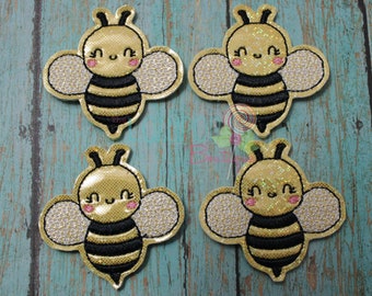 Honey Bee Felties, Planner Clips, Badge Reel Covers, Coffee Cozies, Hair Bow Centers