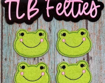 Fieltros de rana verde, clips para agendas, fundas para porta credencial, fundas para café
